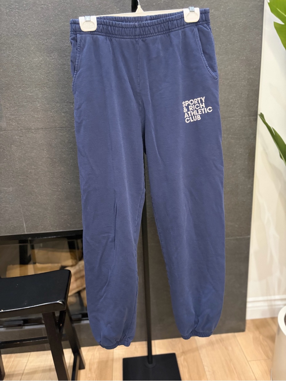 Sporty and Rich Navy Exercise Often Sweatpants Size Medium